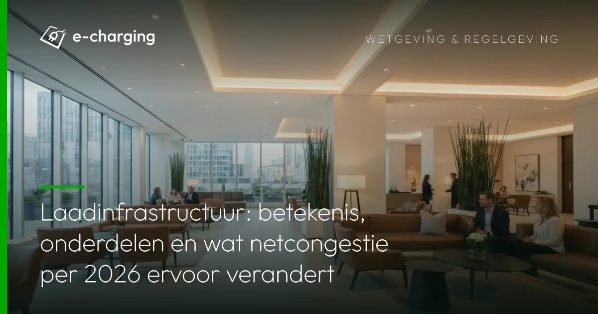 Laadinfrastructuur met meerdere laadpunten voor elektrische auto's in een parkeergarage van een Nederlands appartementengebouw
