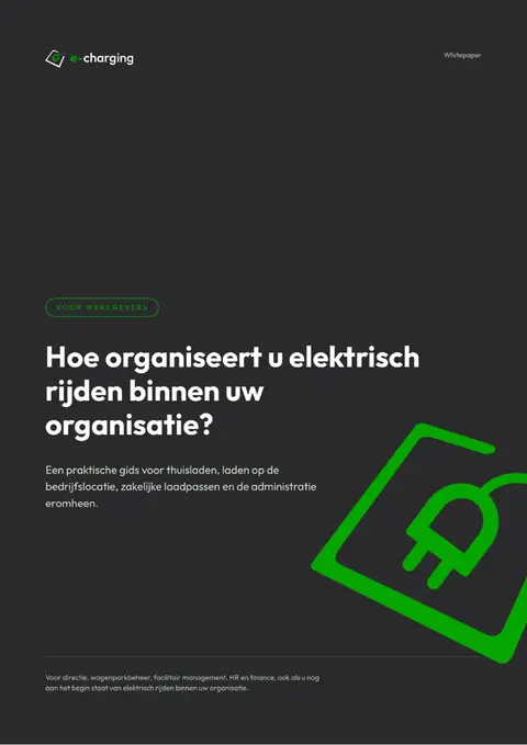 Omslag van de whitepaper over elektrisch rijden binnen uw organisatie
